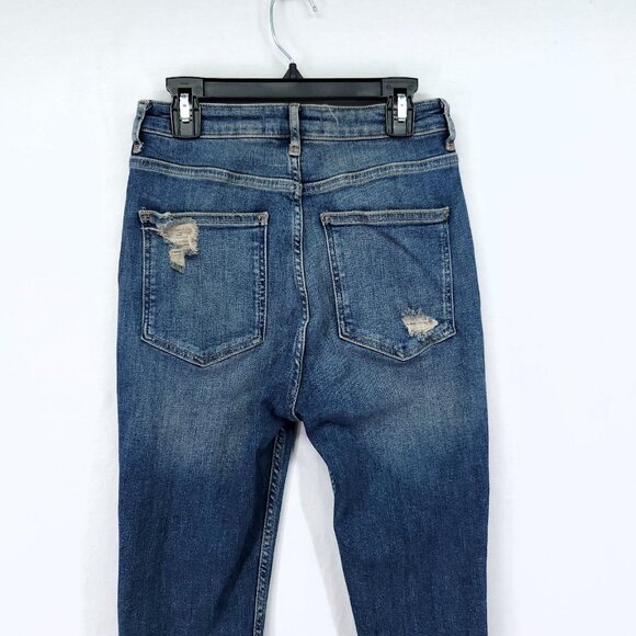 We the Free People Distress Jeans Women’s 27 Skinny Button Fly Cropped - Picture 12 of 13